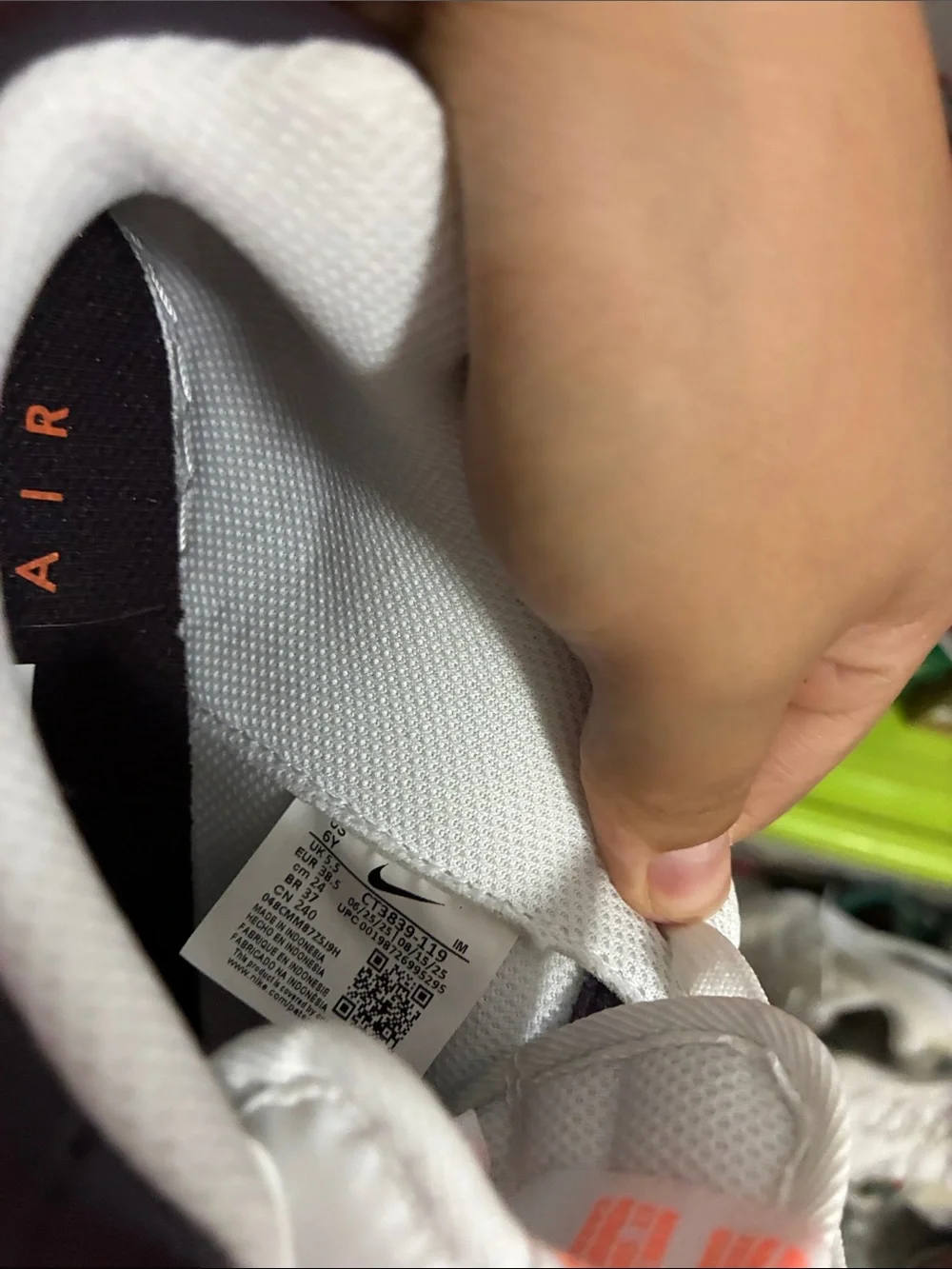 Kids Low-Top Athletic Sneakers with Orange Swoosh